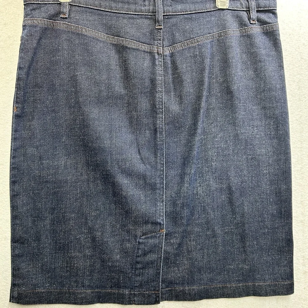Eileen Fisher Denim Skirt Size 12 Dark Wash